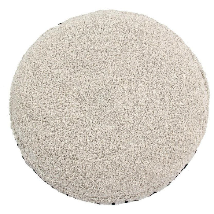 Rugs by Roo | Lorena Canals ABC Natural Black Pouffe-P-ABC-NBK