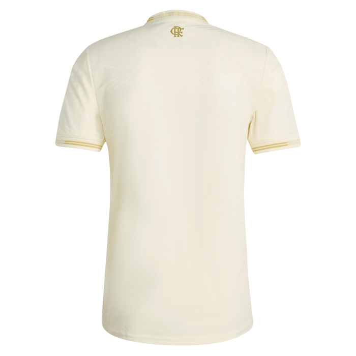 adidas Men's CR Flamengo Authentic Third Jersey 25/26 (Cream White) | SoccerWearhouse