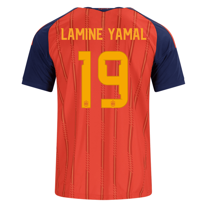 adidas Men's Lamine Yamal Spain World Cup Home Jersey 2026 (Vivid Red) | SoccerWearhouse