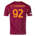 adidas Men's Roma Stephan El Shaarawy Home Jersey w/ Europa League Patches 25/26 (Burgundy) | SoccerWearhouse