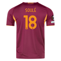 adidas Roma Authentic Matías Soulé Home Jersey w/ Europa League Patches 25/26 (Burgundy) | SoccerWearhouse