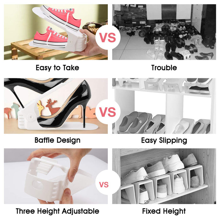 Adjustable Shoe Stacker Space Saver