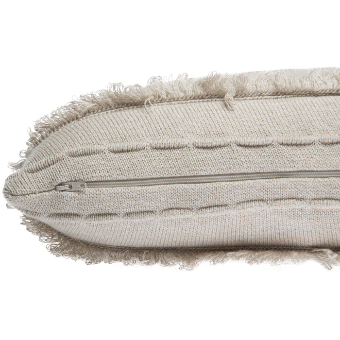 Rugs by Roo | Lorena Canals Air Dune White Knitted Cushion-SC-AIR-DWH