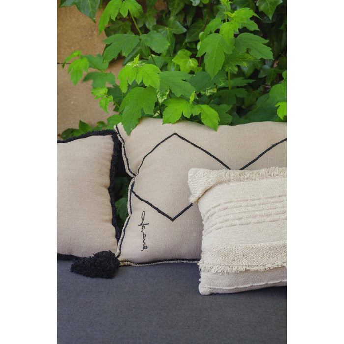 Rugs by Roo | Lorena Canals Air Dune White Knitted Cushion-SC-AIR-DWH
