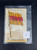 Antique Cigarette Silks, Flags, Lot of 5