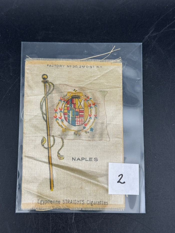 Antique Cigarette Silks, Flags, Lot of 5