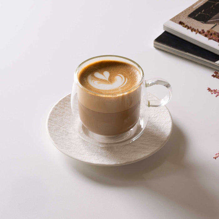 Artesano Hot & Cold Beverage Coffee Glass 180 ml, Set Of 2
