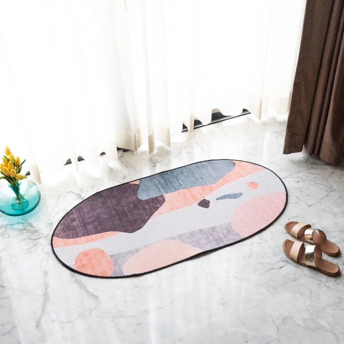 Artistic Patch Designer Oval Rugs Designer Oval Rugs June Trading