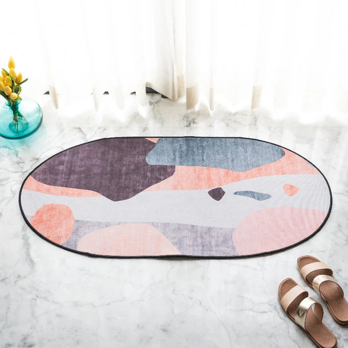 Artistic Patch Designer Oval Rugs Designer Oval Rugs June Trading