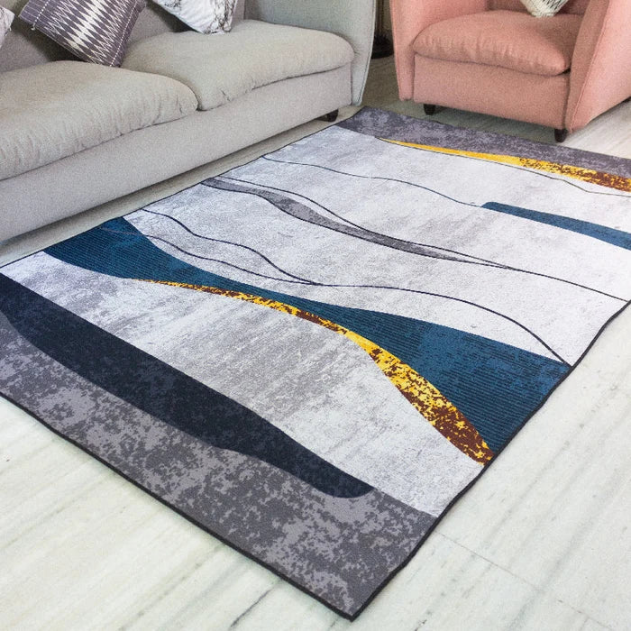 Artistic Waves Modern Home Large Carpet Carpets June Trading