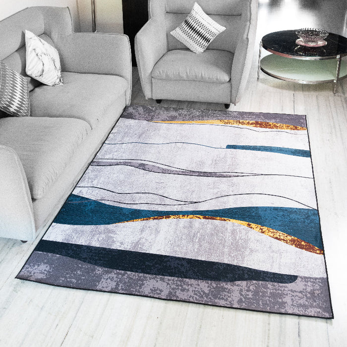 Artistic Waves Modern Home Large Carpet Carpets June Trading