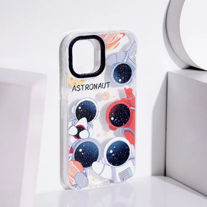 Astronaut Groupfie Anti-Shock Clear iPhone Cover Mobile Phone Cases June Trading