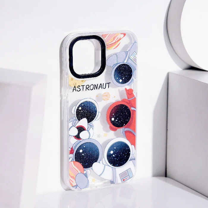 Astronaut Groupfie Anti-Shock Clear iPhone Cover Mobile Phone Cases June Trading