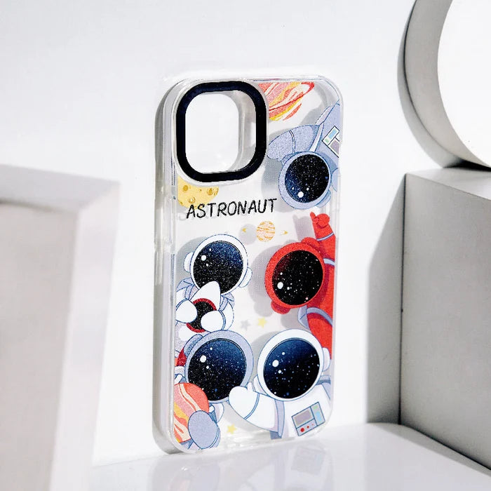 Astronaut Groupfie Anti-Shock Clear iPhone Cover Mobile Phone Cases June Trading