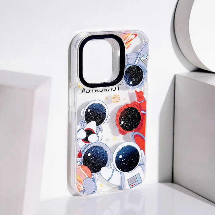 Astronaut Groupfie Anti-Shock Clear iPhone Cover Mobile Phone Cases June Trading