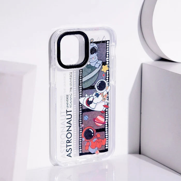 Astronaut Photo-Reel Anti-Shock Clear iPhone Cover Mobile Phone Cases June Trading