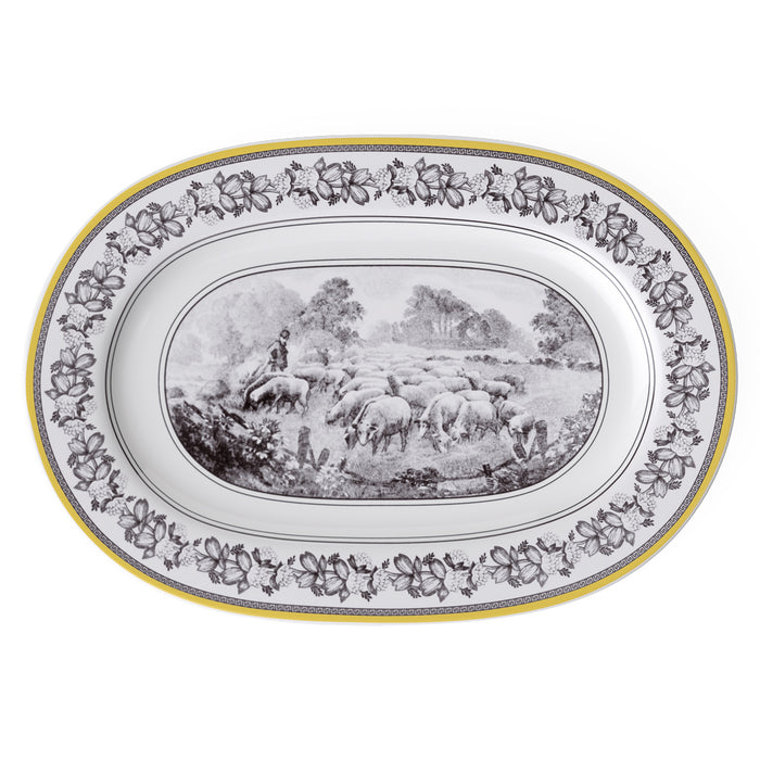 Audun Ferme Oval Plate 34 cm