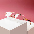 Aurora Gold Rimless Sunglasses