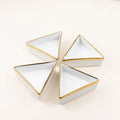 Aurulent Edge Triangle Bowl (Set Of 4) Serving Bowls June Trading