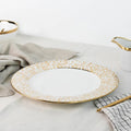 Aurulent Patch & Spiral Texture Dinner Plate Dinner Plates June Trading