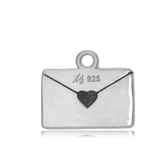 Australian Agate Stone Bracelet with Love Letter Sterling Silver Charm