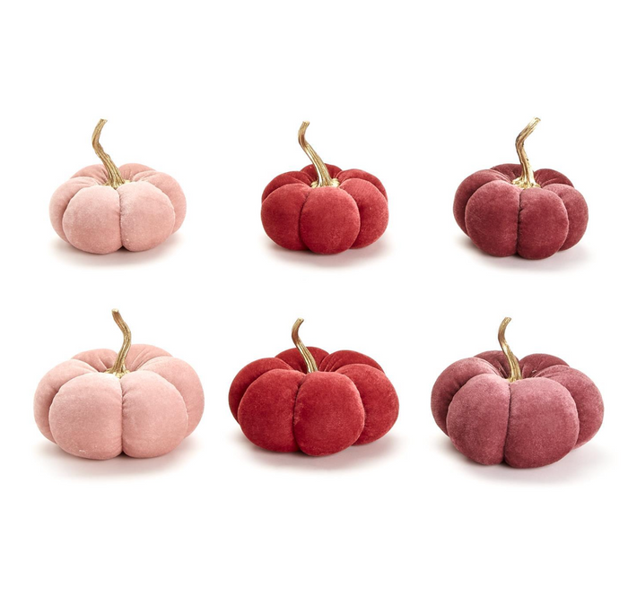 Autumn Blush Plush Pumpkins - Pine & Moss