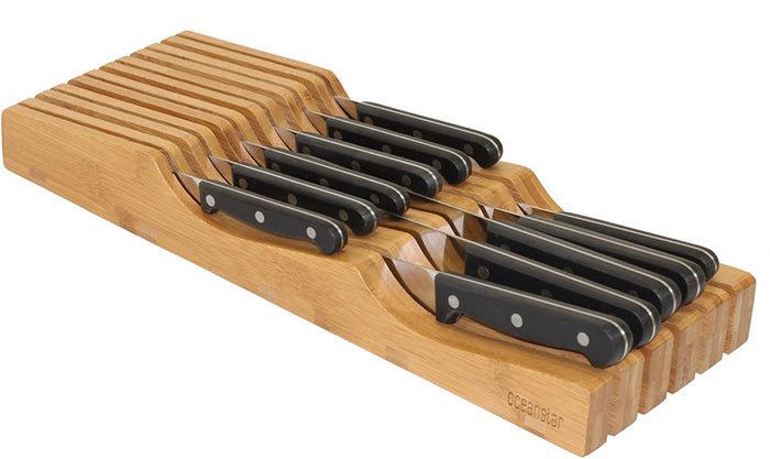 Bamboo Knife Organizer
