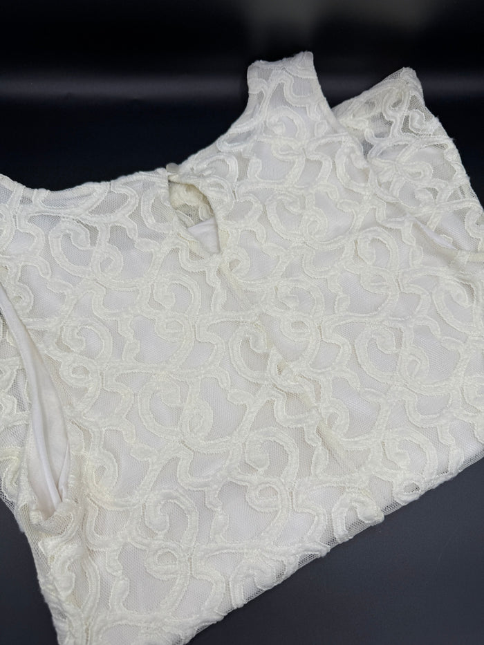 Banana Republic Ivory Lace Tank Top