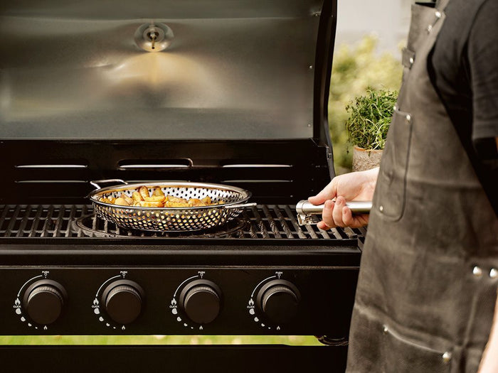 BBQ-GRILLPFANNE MIT ABNEHMBAREM GRIFF 28 CM - 8