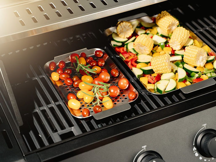 BBQ-SCHALE AUS EDELSTAHL 33×18 CM - 2