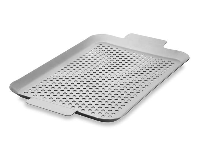 BBQ-SCHALE AUS EDELSTAHL 43×25 CM - 1
