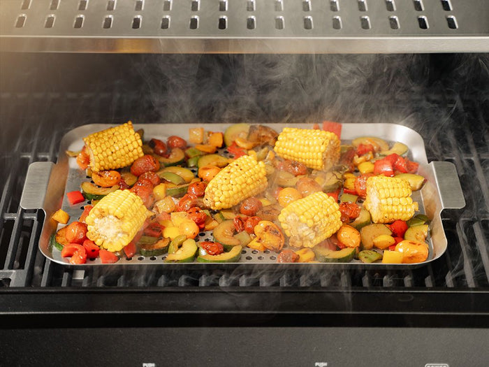 BBQ-SCHALE AUS EDELSTAHL 50×30 CM - 4