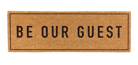 Be Our Guest, skinny door mat - Pine & Moss