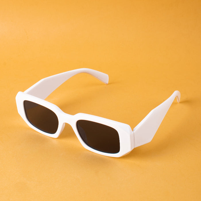 Big Pop White Frame Sunglasses