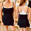 BLACK DOUBLE LAYERED DRESS