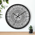 Black & White Mandala Wall clock by McAshe