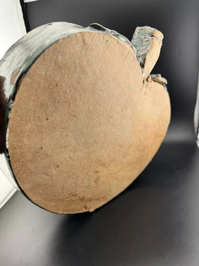 Blue-Green Apple Studio Pottery Dish