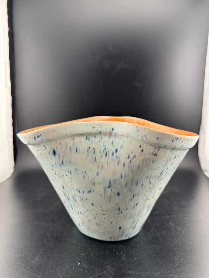 Blue Splatter Pottery Planter/Vase