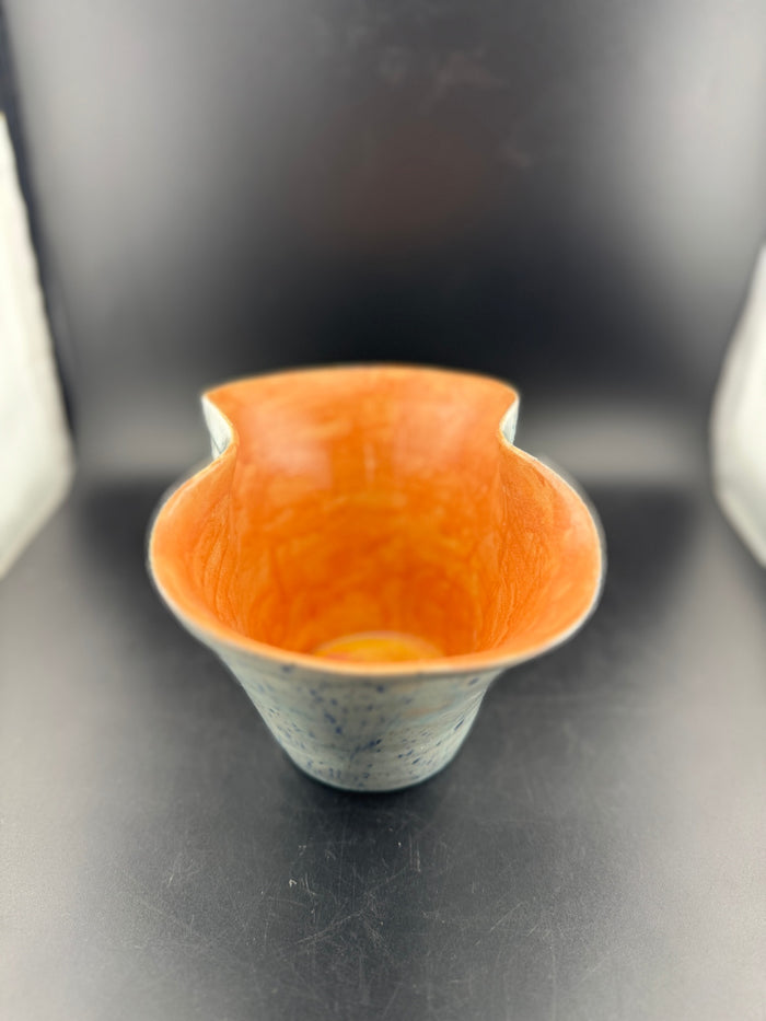 Blue Splatter Pottery Planter/Vase