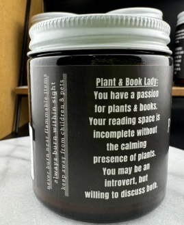 Bookish 4oz. Candle - Bookish Plant Lady