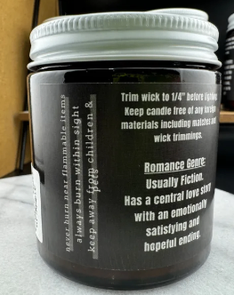 Bookish 4oz. Candle - Romance Reader