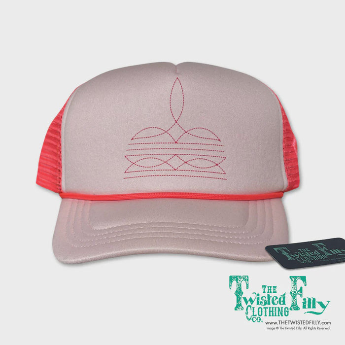 Boot Stitch Infant/Toddler Pink Trucker Hat