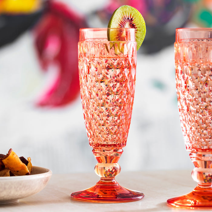 Boston Apricot Bubbly Drink Flute 120 ml - Set of 4