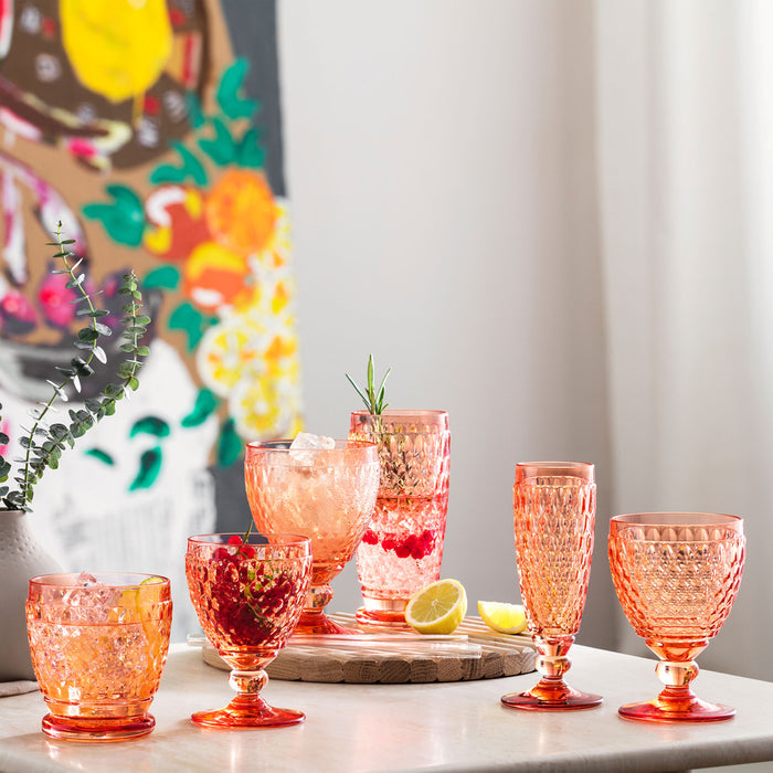 Boston Apricot Red Juice Goblet 200 ml - Set of 4
