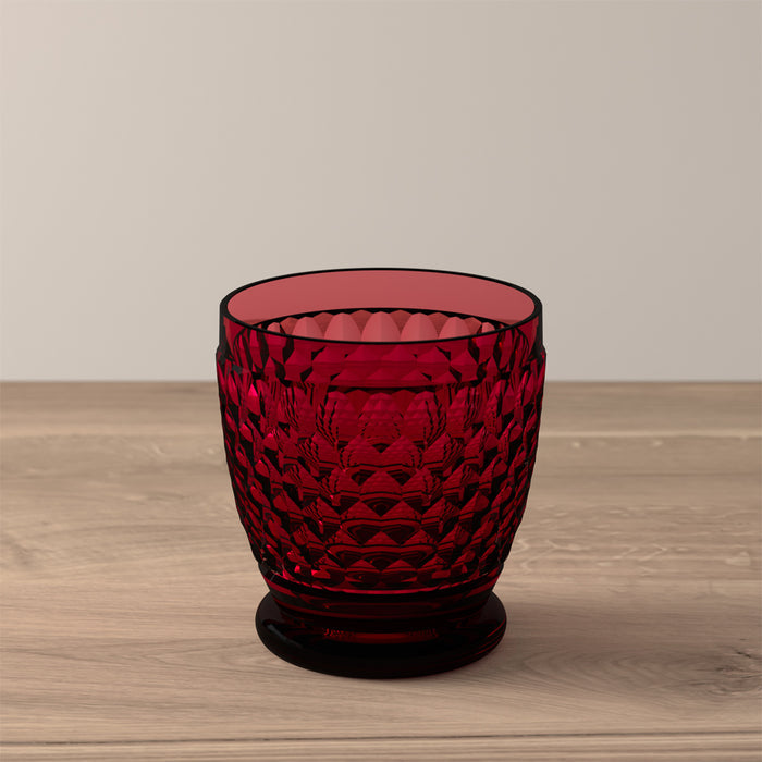 Boston Coloured Tumbler Red 200 ml - Set of 4
