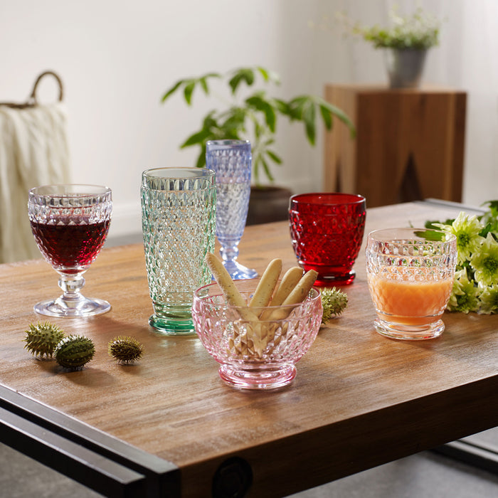 Boston Coloured Tumbler Red 200 ml - Set of 4