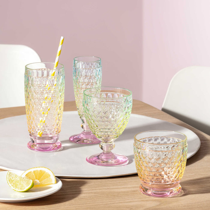 Boston Pearl Bubly Drink Glass 120 ml - Set of 4