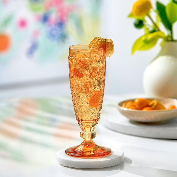 Boston Saffron Bubbly Drink Flute 120 ml - Set of 4