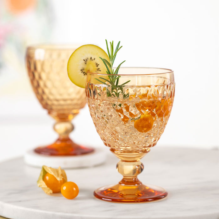 Boston Saffron Red Juice Goblet 200 ml - Set of 4