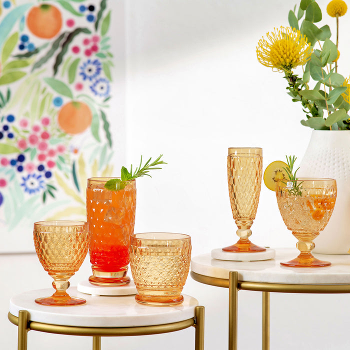 Boston Saffron White Juice Goblet 125 ml